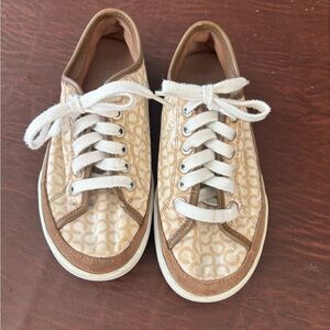 Coach Beige Monogram Interior